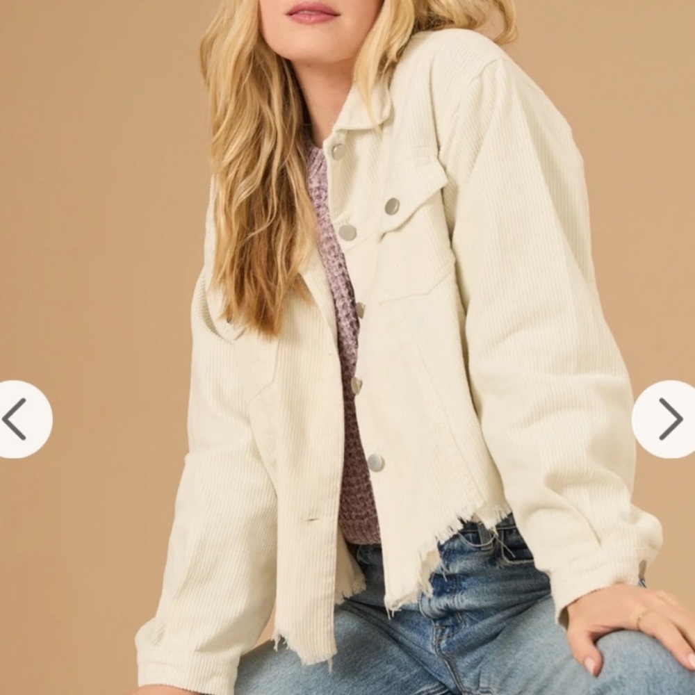 Altar’d State Women’s Cream Jacket- size medium